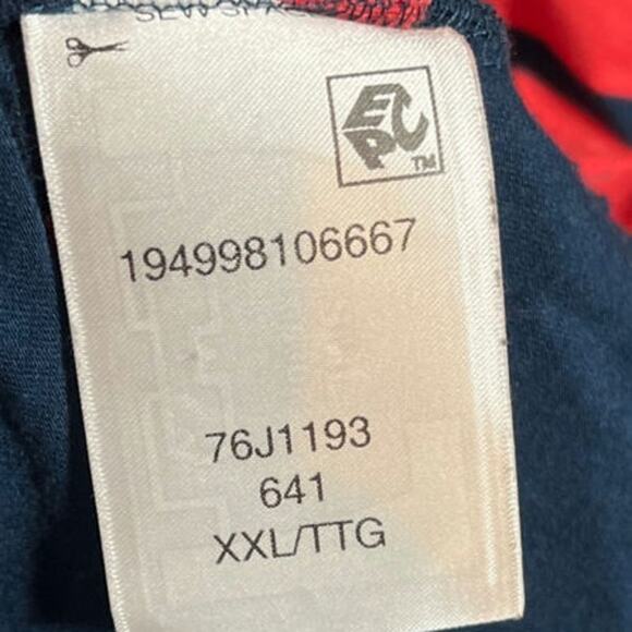 Tommy Hilfiger Striped Red Blue Midi Dress 3/4 Sleeves Nautical Americana Sz XXL - Picture 5 of 11